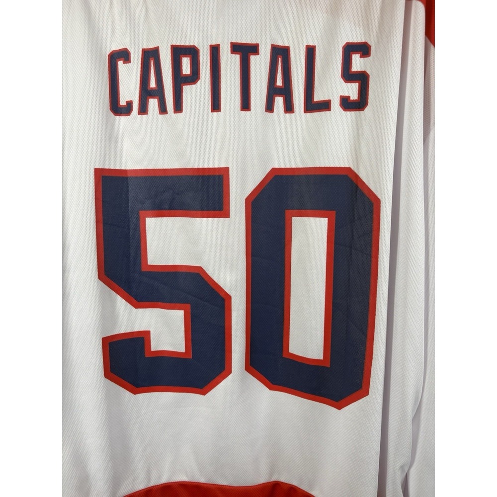50th capitals jersey size xl Washington capitals hockey 50th anniversary - Picture 5 of 8